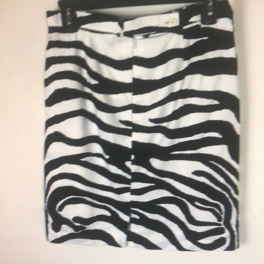 Escada margaretha ley vintage black and white pencil skirt